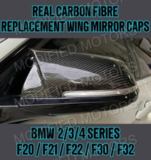REAL CARBON FIBRE WING MIRROR CAPS For BMW 1/2/3/4/X Series F20 F30 F22