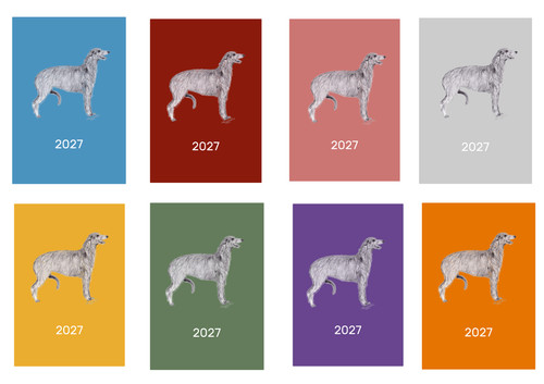 Deerhound 2027 diary dog - deerhound, a5