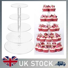 5 Tier Round Acrylic Cupcake