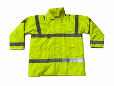 Hi Vis Jacket Waterproof Rain Coat Security Dog Handler HVPC11A
