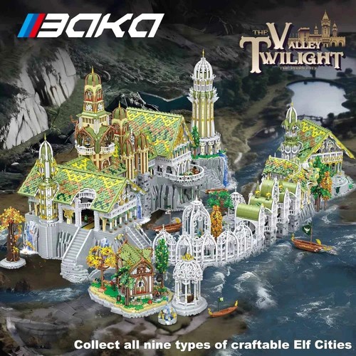 Building blocks set - building, european