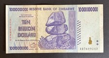 Zimbabwe banknote billion - 10,