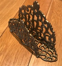 Vintage Art Deco Brass Letter Rack 8 Inches Long (DN)