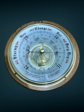 Superb Oak Quality Shortland SB Barometer British Made 1960s