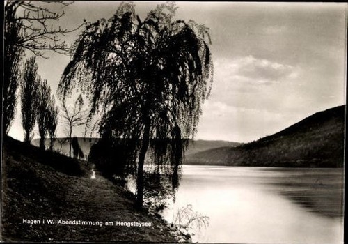 Old postcard hagen - old,
