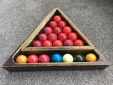 Antique Snooker Ball Box Rack Triangle. #2