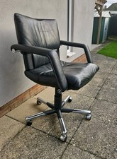 Vitra Mario Bellini Imago Office Chair Black Leather * I Can Deliver £    *READ*