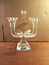 Vtg VILLEROY & BOCH 5 Arm Crystal Candelabra , 26CMS TALL 