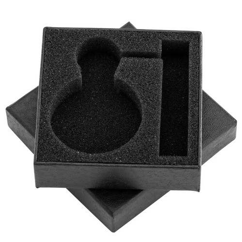 Single square black pocket - single,