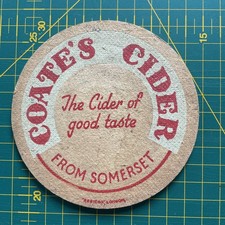 Coates Somerset Vintage Cider Beer Mat - Cat no 3 - 1952
