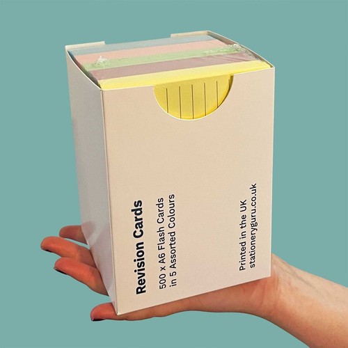 Revision flash cards - revision, a6