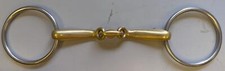 Horse Bit - Neue Schule Ring Angled Lozenge Size 6" READ DESCRIPTION