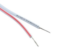 White/White 2-Pin 26AWG Copper