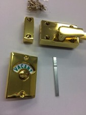 Brass Bathroom Toilet Indicator Lock Bolt Vacant Engaged Lock Brass Old Style