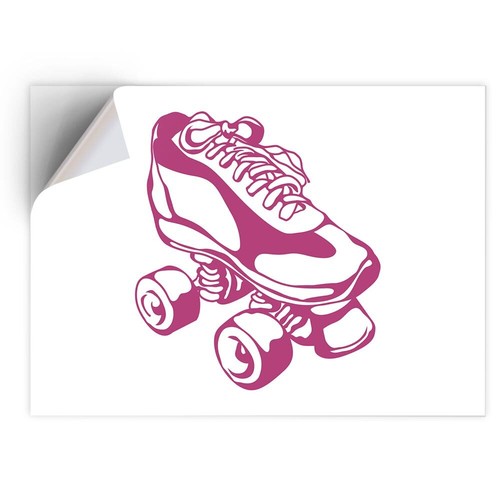 Vinyl sticker roller skates - roller,