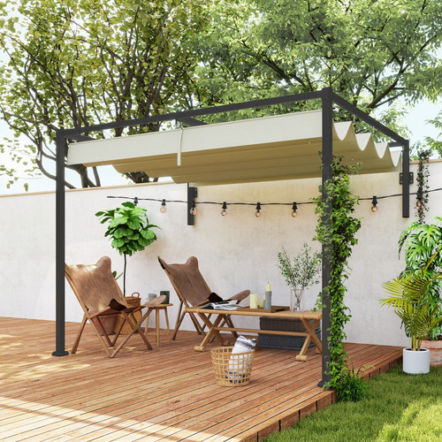 Wall mounted pergola - x,
