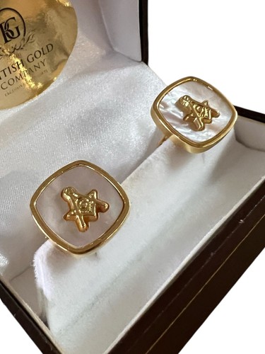 Masonic cufflinks 24k - 24k, gold