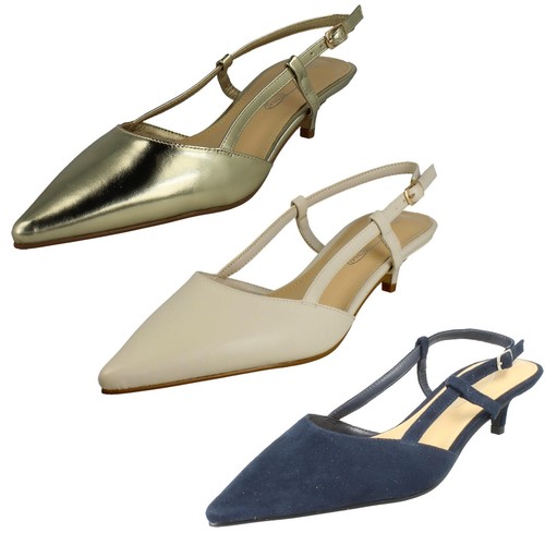Ladies spot buckle - low, heel
