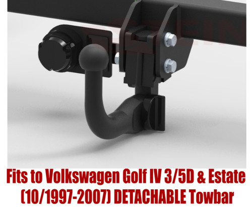 Detachable tow bar for golf - bar,
