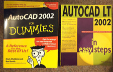 AutoCAD 2002 for Dummies and AutoCAD LT 2002 in easy steps books paper back