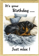 Dobermann Dog Birthday Card