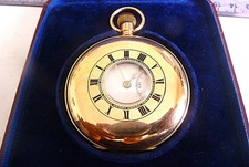 rolex solid 9ct gold half hunter pocket watch. my ref no. 248.