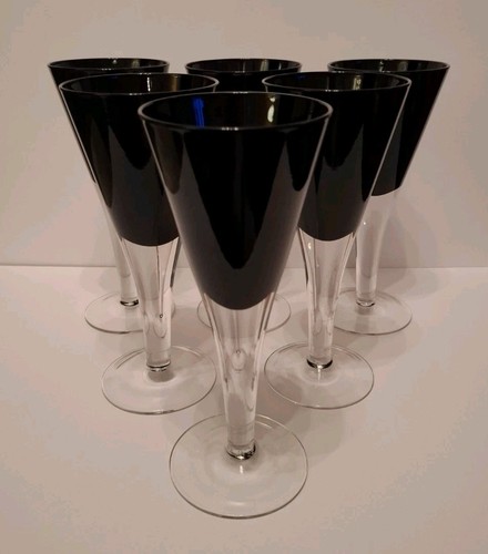 Set hand blown - 6, black