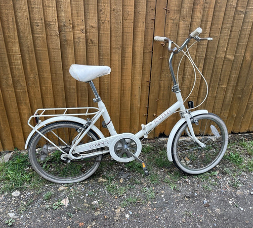 Raleigh folding bike - folding, white