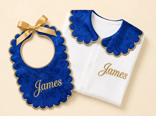 Boys baby white sleepsuit bib - sleepsuit,
