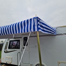 Deluxe Caravan Motorhome Campervan Striped Canopy
