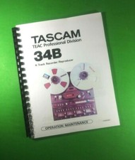 Owners Manual for TASCAM 34B