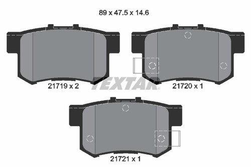 Textar 2171901 brake pad - textar,