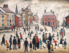 PEOPLE STANDING ABOUT CANVAS