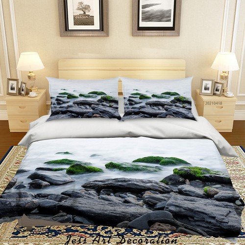 Seaside reef quilt cover - 3d,