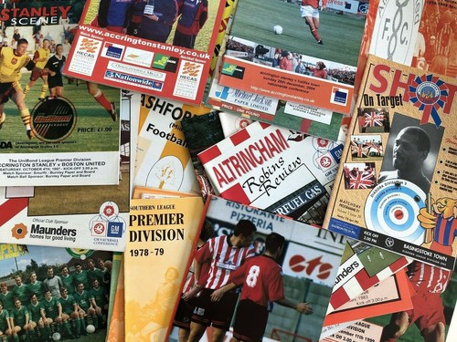 Non league football programmes - football,