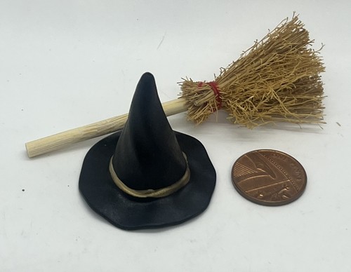 Dolls house witch - hat, and