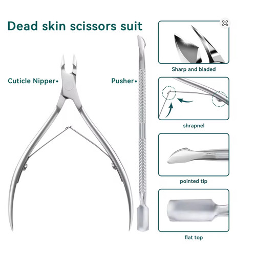 Stainless steel cuticle nipper - stainless,