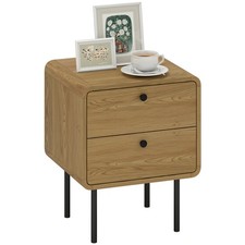 HOMCOM Modern Bedside Table 2