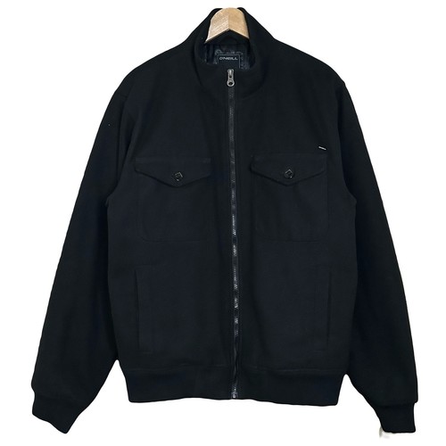 Neill black wool bomber - o’neill,