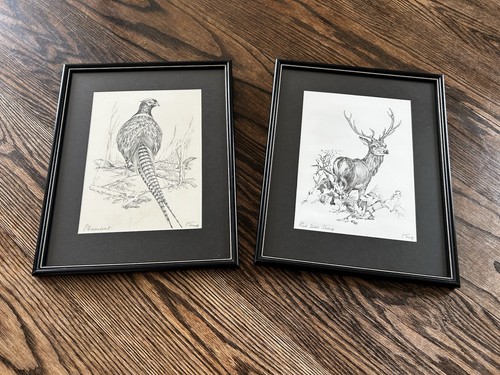 Pair fred king signed - pair, wildlife