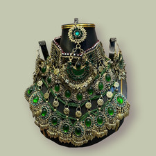 Afghan jewellery green
