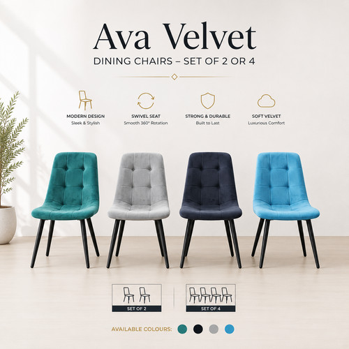 Luxury velvet dining chairs - velvet,