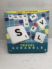Mattel Games Scrabble Travel Game, Portable and Compact, 2-4 Players