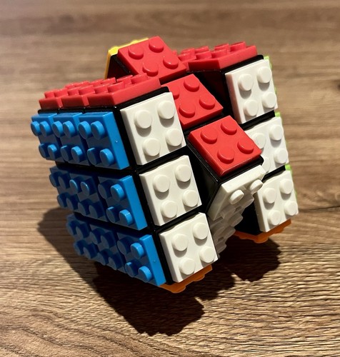 Rubik style 3x3x3 - lego, cube