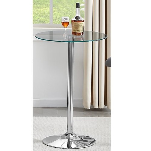 Vetro round clear glass top - clear,