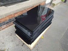 10x 1mm x 2ft x 4ft black gloss pvc plastic sheets 
