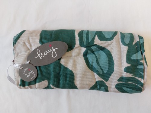 Peony womens scarf - peony, green