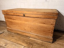 Victorian pine chest trunk - victorian,