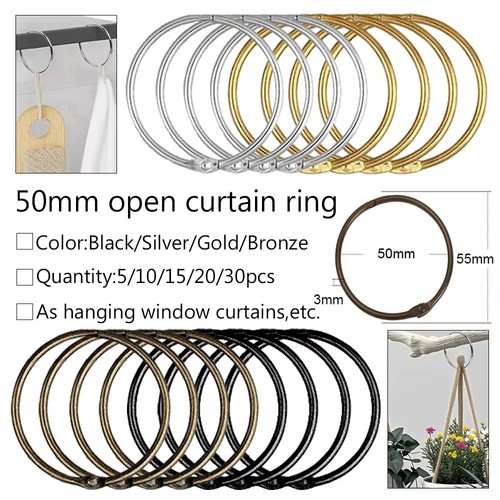 Metal curtain rings hanging - rings,