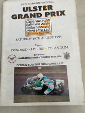 Ulster Grand Prix 1995 Racing Motorcycle Program Jason Griffiths Joey Dunlop 